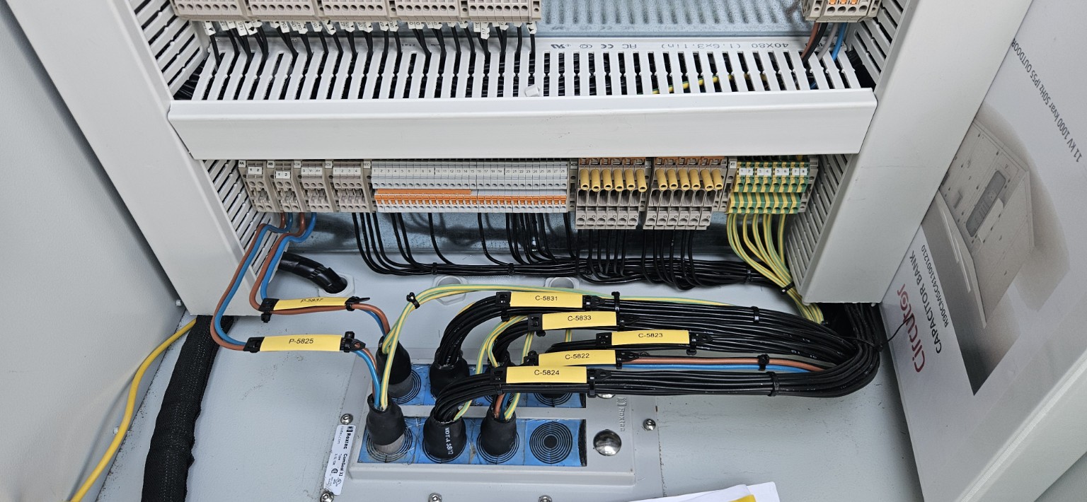 Aansluitingen in een elektrische kast